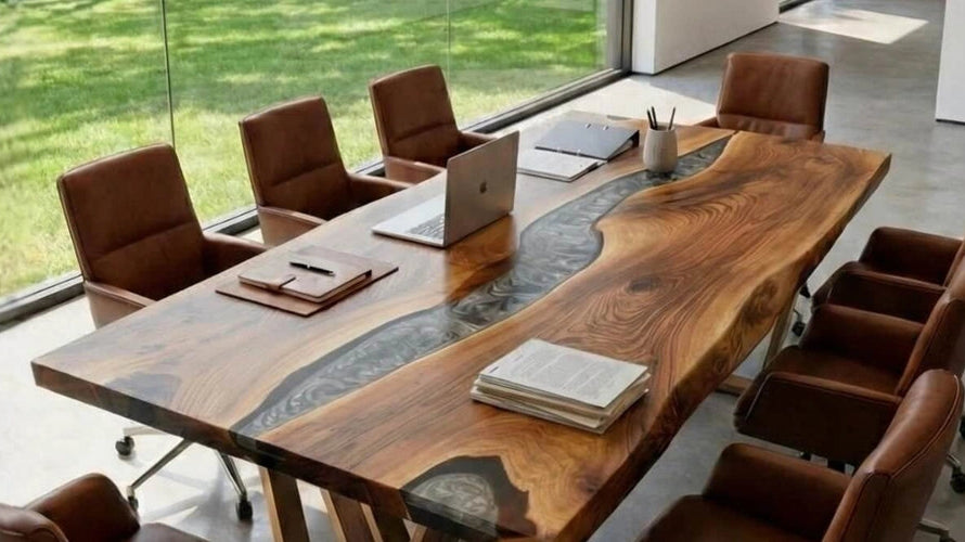 Why Your Boardroom Needs a Statement Epoxy Conference Table