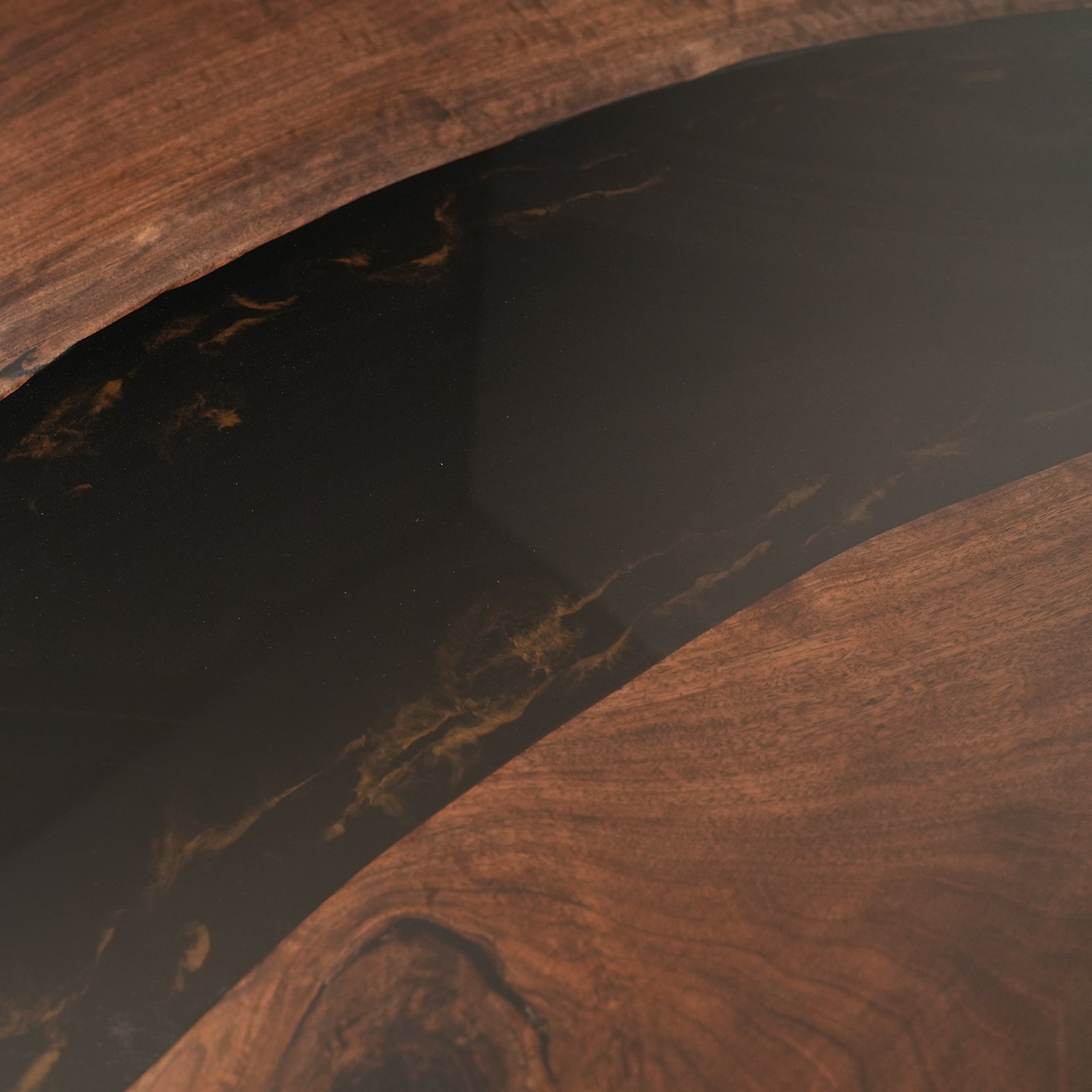 Myluxurytable Black Walnut Epoxy River Table MLT-021