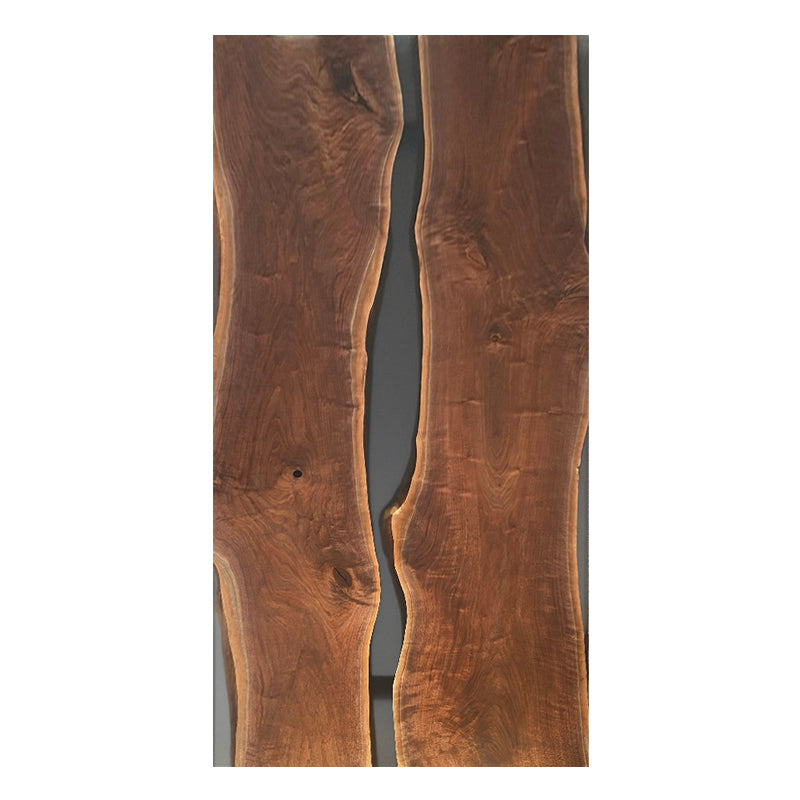 Myluxurytable Classic Black Epoxy Black Walnut River Table MLT-006