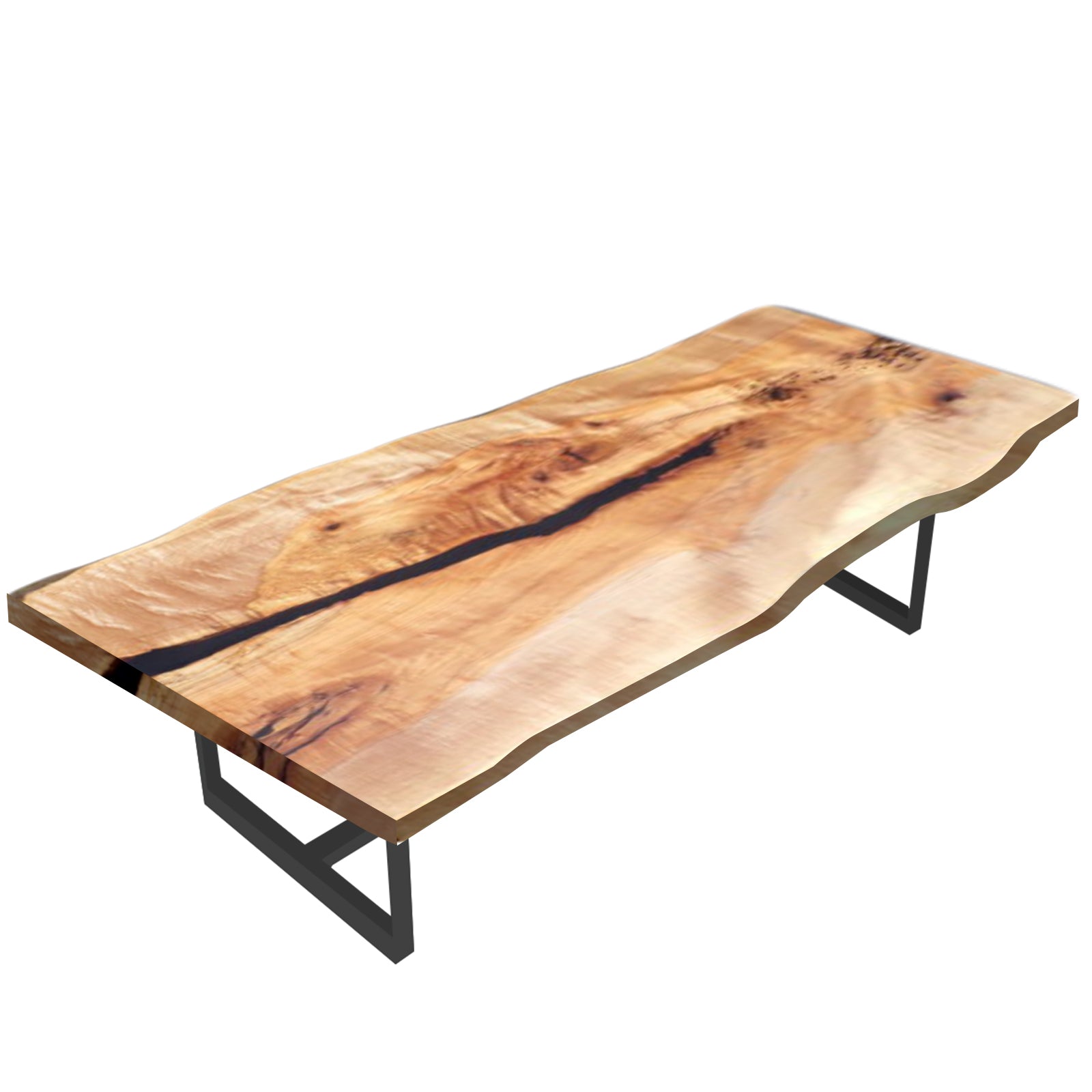 Myluxurytable Custom Wood Dining Table with Live-Edge MLTW-002