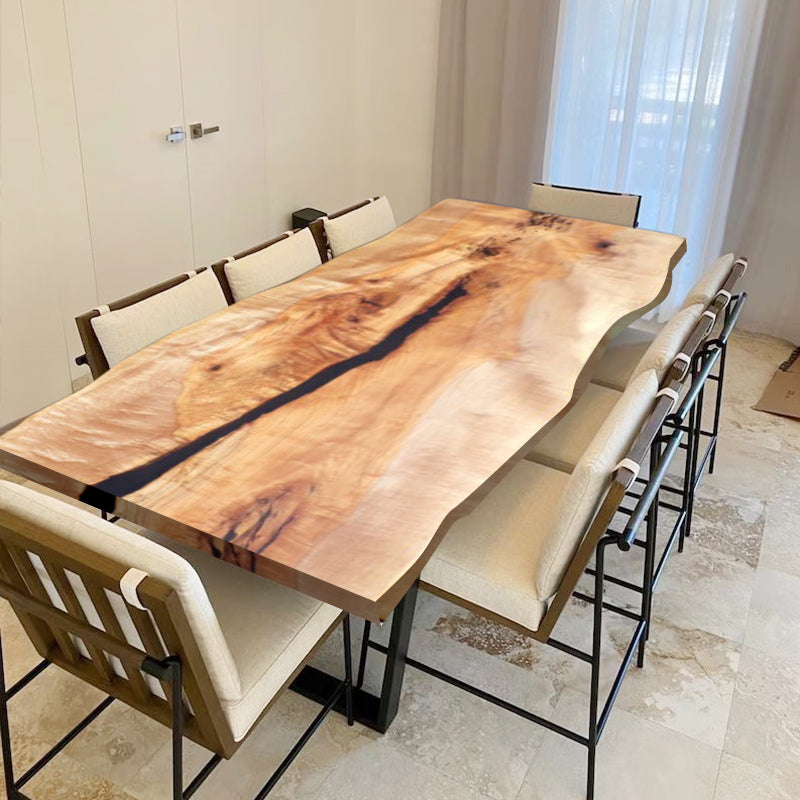 Myluxurytable Custom Wood Dining Table with Live-Edge MLTW-002