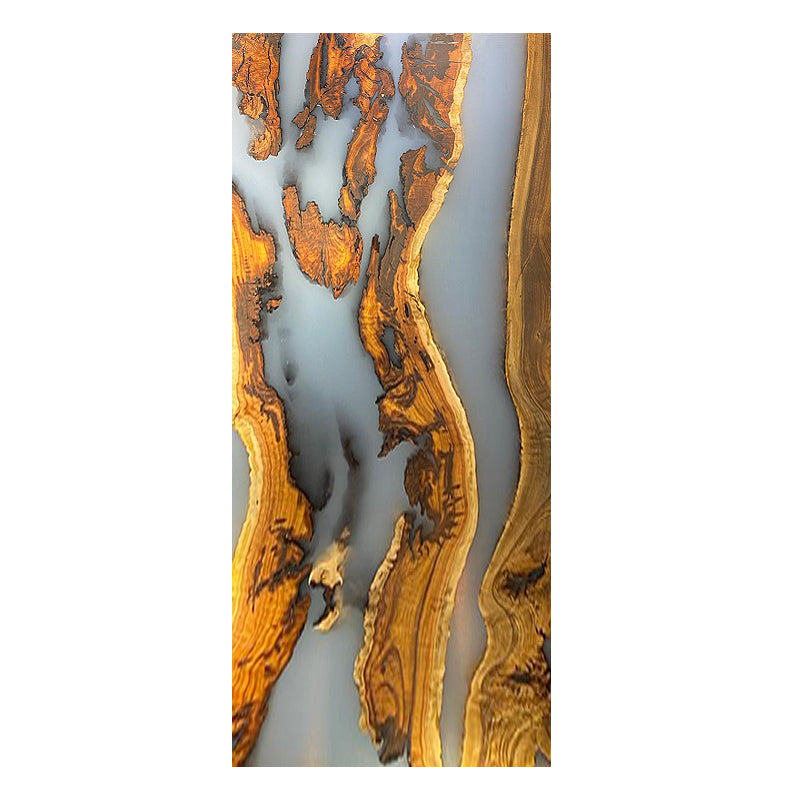 Myluxurytable Walnut White Epoxy Dining Table MLT-013