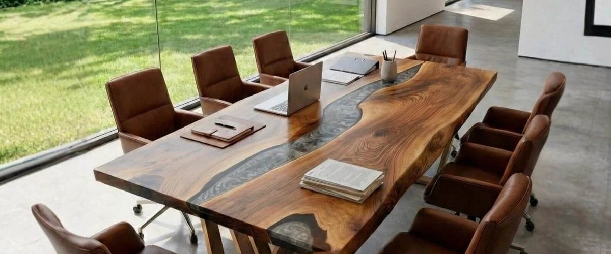 Why Your Boardroom Needs a Statement Epoxy Conference Table
