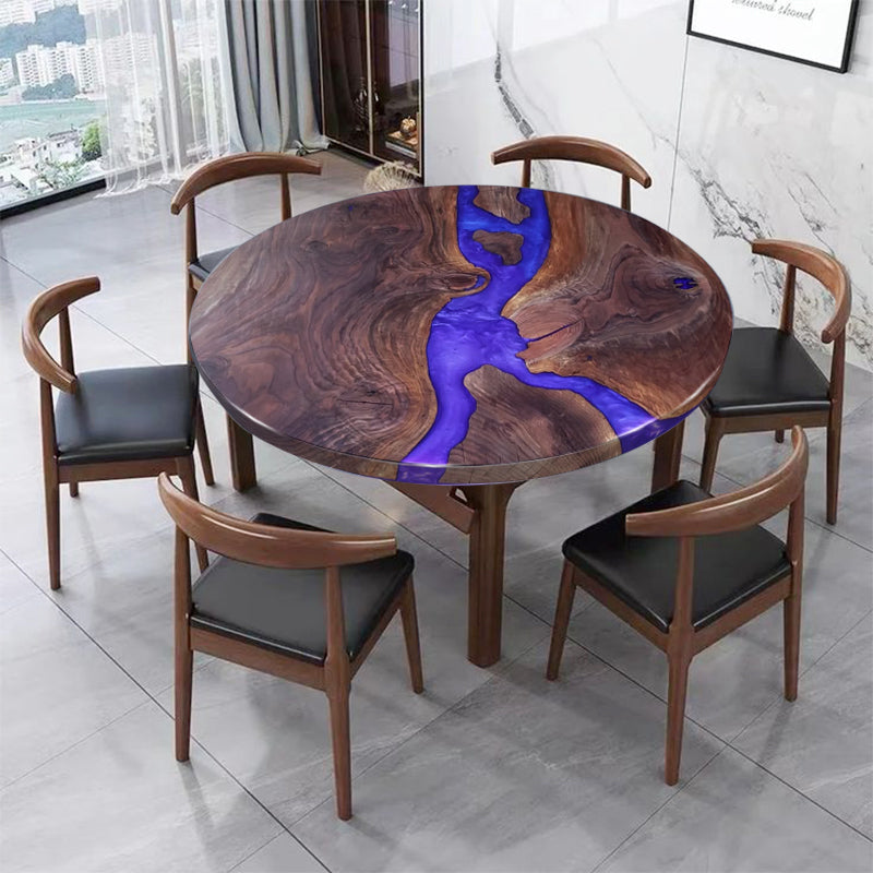 Purple Epoxy River Table