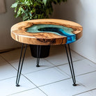 Cunninghamia Deep Blue Epoxy Resin Coffee Table-2