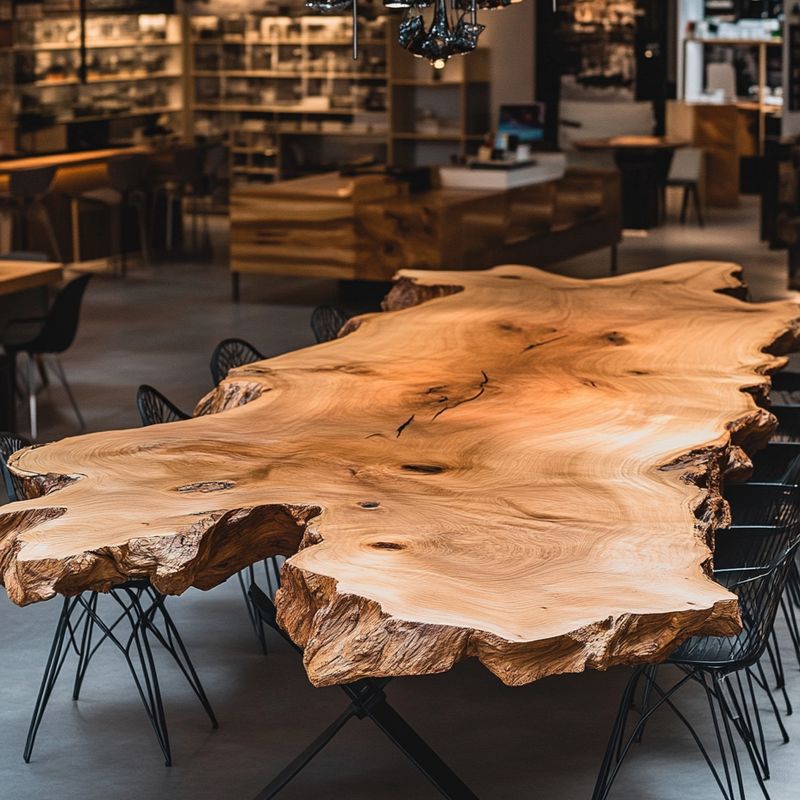 Custom Live Edge Conference table