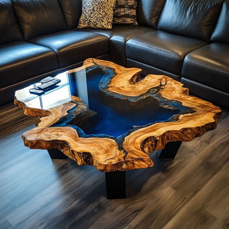 Custom Live Edge Coffee Table