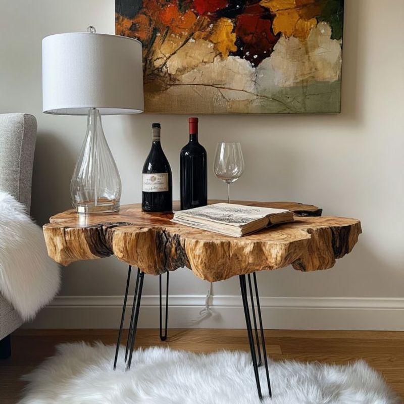 Custom Live Edge Walnut Coffee Table