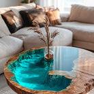 Elegant Epoxy River Coffee Table 