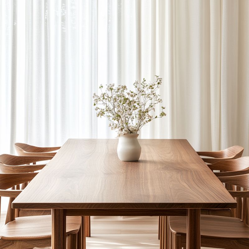 Elegant Walnut Dining Table