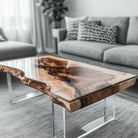 Epoxy Coffee Table with Clear Resin