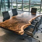 Handmade Wood Live Edge River  Conference Table