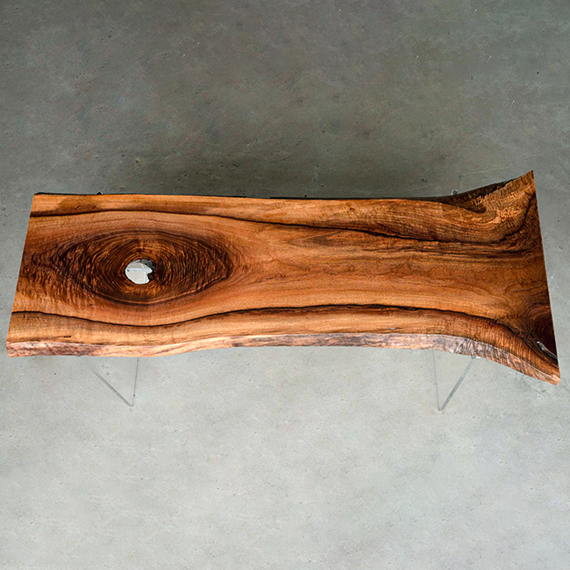 Myluxurytable Black Walnut Clear Epoxy Table MLT-029