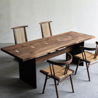 Myluxurytable Black Walnut Double Solid Wood Board Table MLTW-007