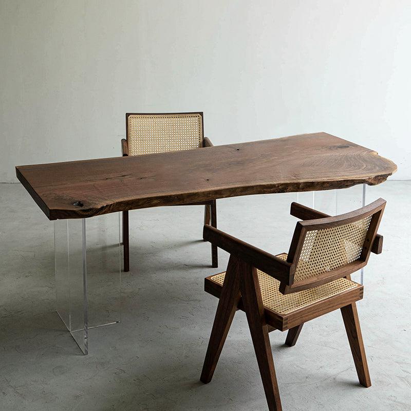 Myluxurytable Black Walnut Featured Irregular Wood Table MLTW-006