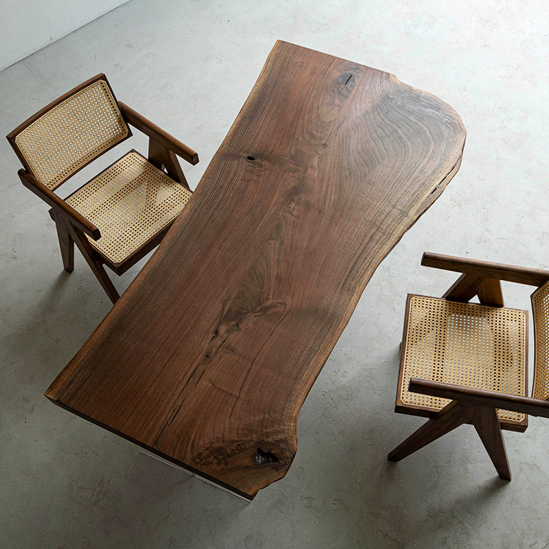 Myluxurytable Black Walnut Featured Irregular Wood Table MLTW-006