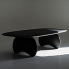 Myluxurytable New Zealand Pine Crescent Moon Terrace Table MLTW-014