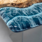 Myluxurytable Poplar Black Epoxy and Blue Wave Table MLT-035