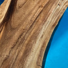 Myluxurytable Walnut Blue Epoxy Dining Table MLT-037