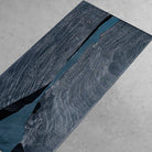 Myluxurytable Walnut Blue TransparentIce Crystal Resin Table MLTI-012