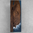 Myluxurytable Walnut Blue Waves Epoxy Table MLT-030