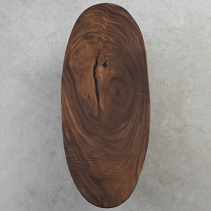 Myluxurytable Walnut Wood Elliptical Table MLTW-011