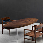 Myluxurytable Walnut Wood Elliptical Table MLTW-011