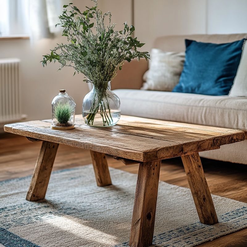 Rustic Unique Wood Coffee Table