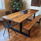 Rustic Wood Dining Table 