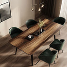 Straight Edge Walnut Made Conference Table-2