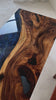 Myluxurytable Walnut Starry Sky Epoxy Dining Table MLT-031
